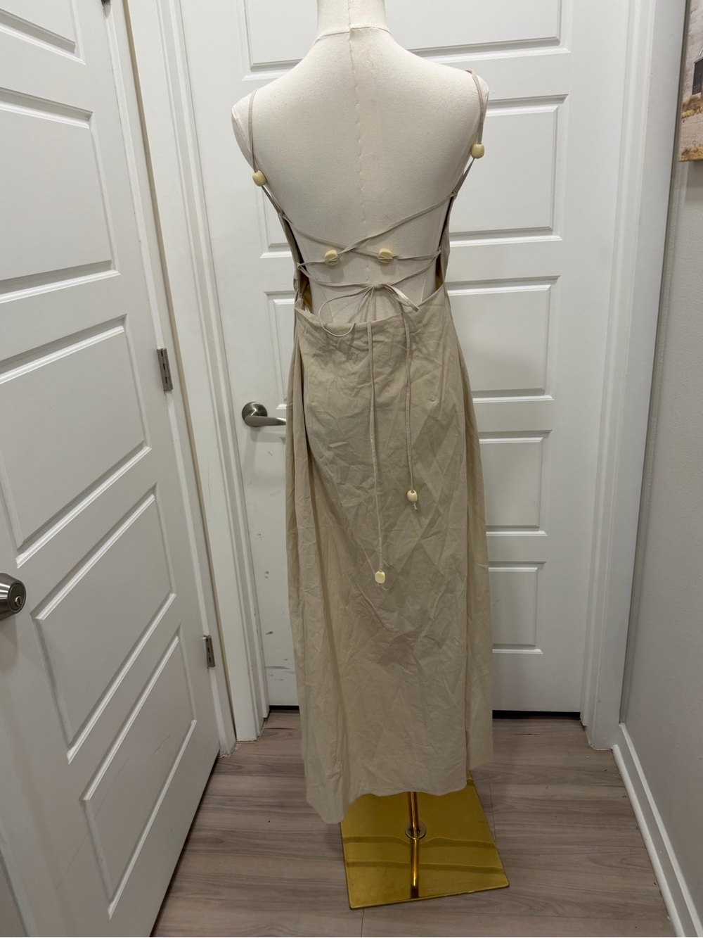 Zara Open Back Maxi Dress - Picture 6 of 10